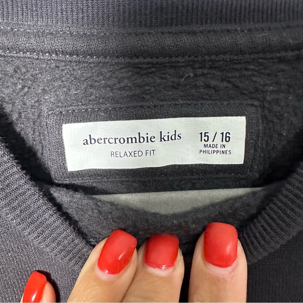 Abercrombie Kids Charcoal Sweatshirt - Picture 3 of 3